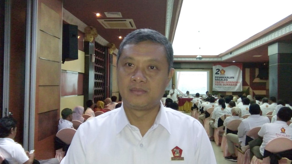 foto Ketua Badan Pemenangan Pemilu (Bappilu) Partai Gerinda Kota Surabaya